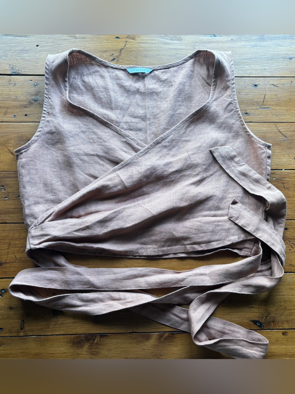 Linenfox Linen Wrap Top
